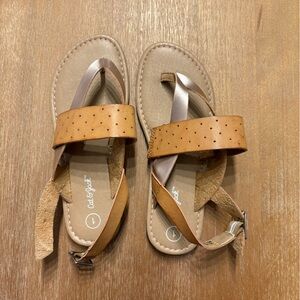 Cat & Jack Tan Leather Sandals